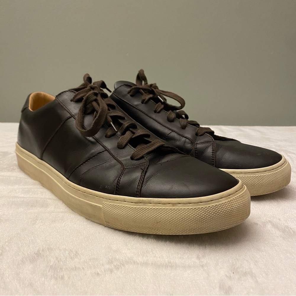 Greats Brown Leather Sneakers